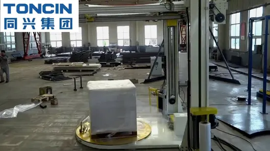 Stretch Pallet Wrapping Machine with Top Sheeter for Paper