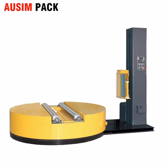 Semi-Automatic Paper Roll Stretch Film Pallet Stretch Wrapper Wrapping Machine Cylinder Products Film Packing Machine